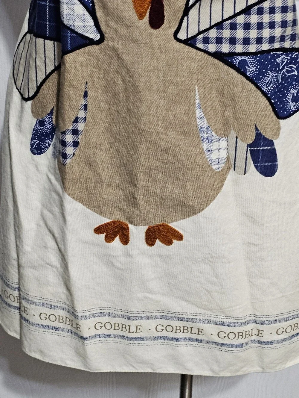 Vintage Martha Stewart Collection Thanksgiving Turkey Apron
